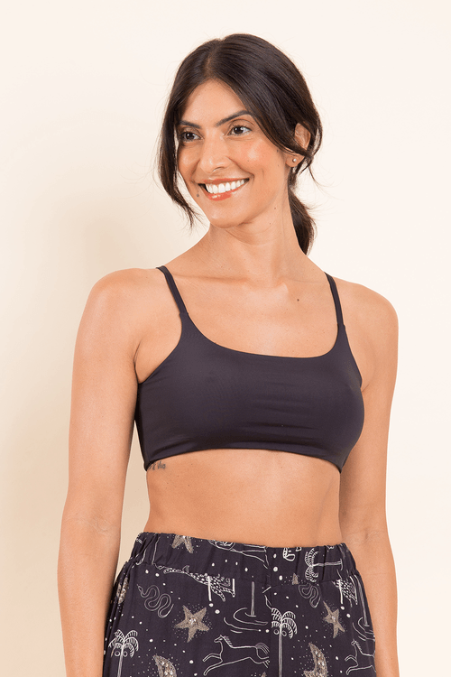 Sutiã Top Comfy Poliamida Preto