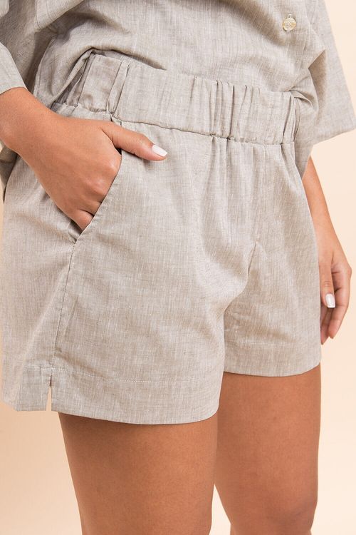 Conjunto Linho Curto Verde
