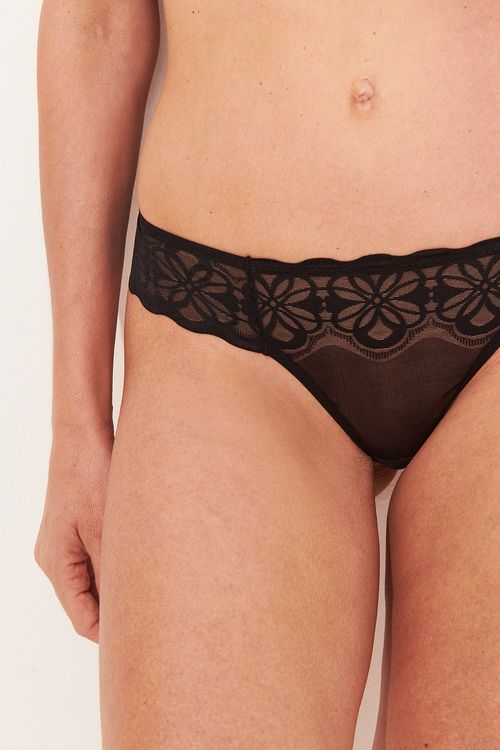 CALCINHA BIQUINI RENDA SOFT PRETO
