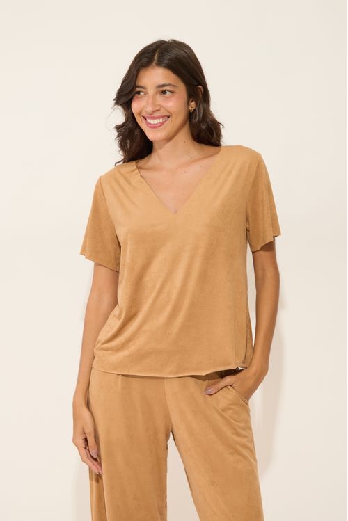 CONJUNTO CAROL SUEDE CARAMELO