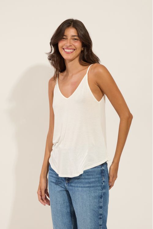 REGATA ALÇA FINA SOFT OFF WHITE