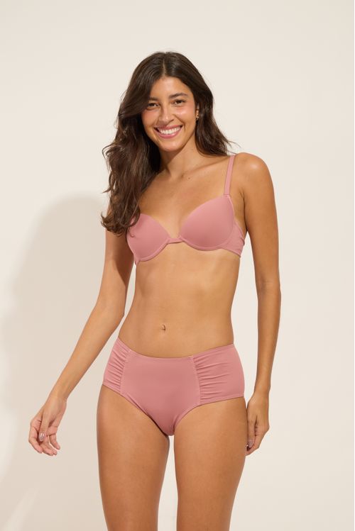 CALCINHA BOXER CONFORTO POLIAMIDA NUDE ROSA