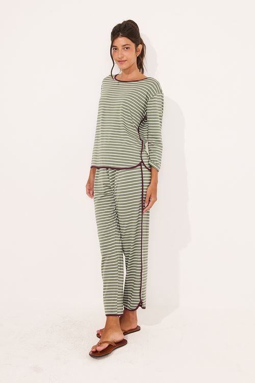 CONJUNTO 7/8 VIVO LISTRAS VERDE ALQUIMIA/OFF