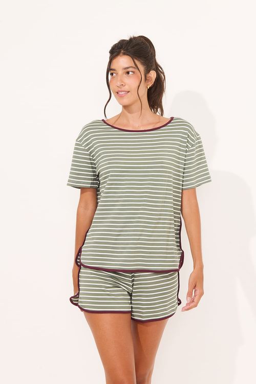 CONJUNTO CURTO VIVO LISTRAS VERDE ALQUIMIA/OFF