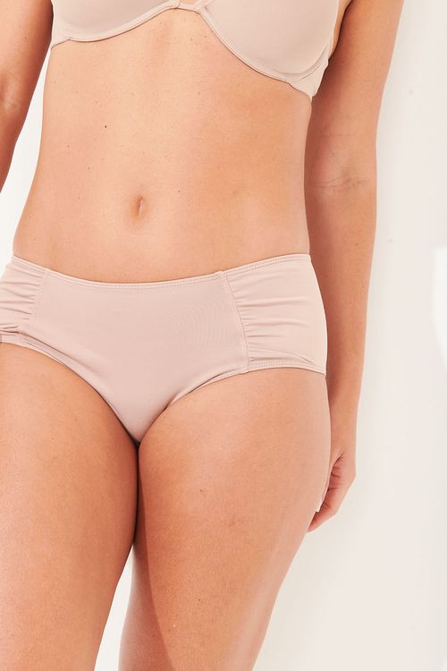 Calcinha Boxer Conforto Poliamida Chocolate