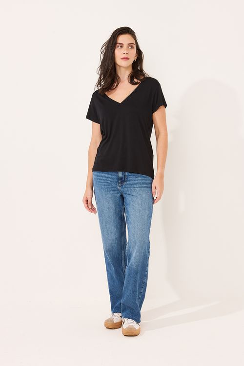 T-Shirt Gola V Preto