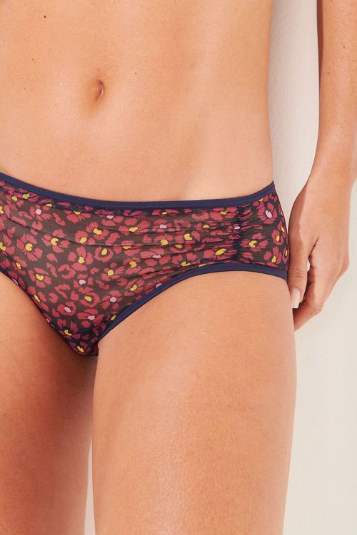 CALCINHA BOXER ESTAMPA MARACAJÁ TULE