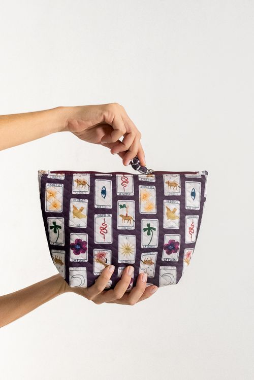 Necessaire Matelasse Tarot Púrpura
