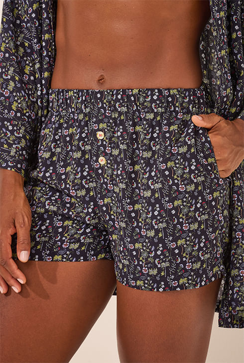 Short Samba Canção Mini Jardim