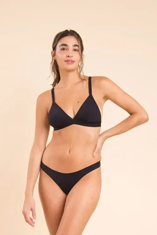 Kit 2 Sutiã Top Algodão Branco e Preto