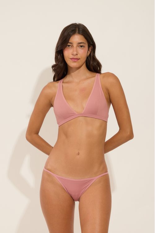 Calcinha Tanga Poliamida Rosa Pele