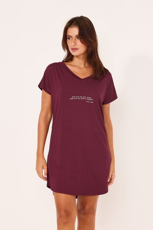 Camisola Camisetão "Quem Olha" Púrpura