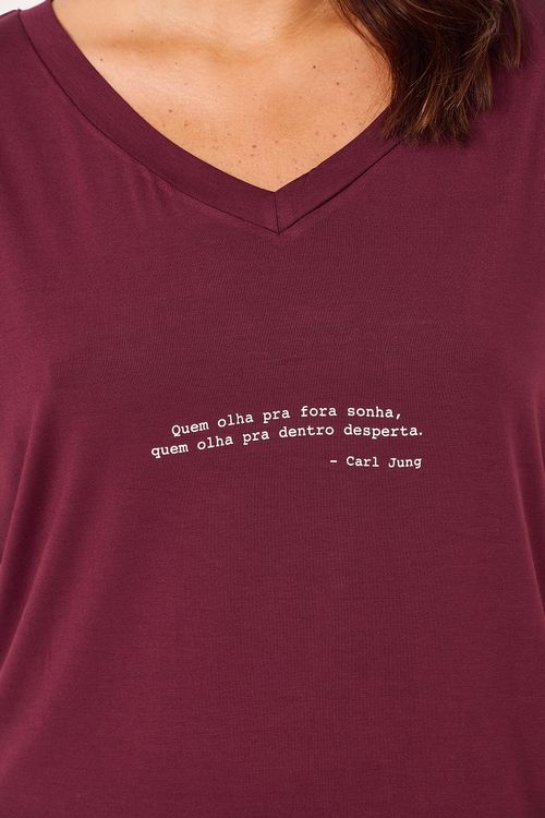 Camisola Camisetão "Quem Olha" Púrpura