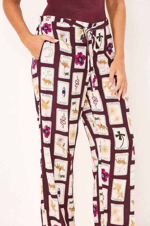 Calça Amarração Tarot Púrpura