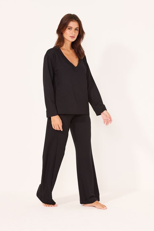 Conjunto Alfaiataria Moletinho Preto