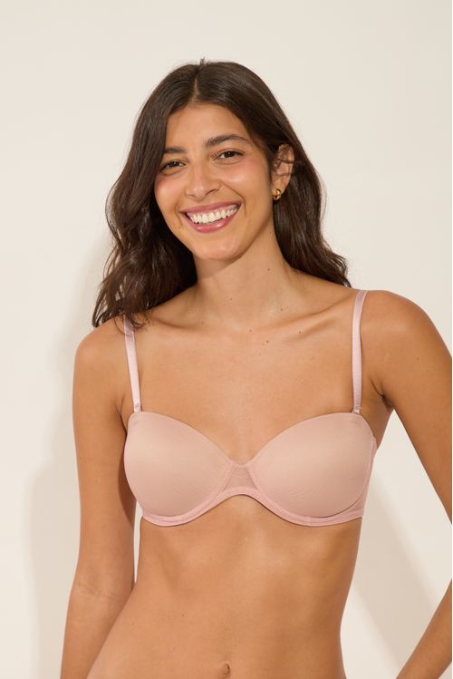 SUTIÃ BOJO TQC TULE ROSA PELE