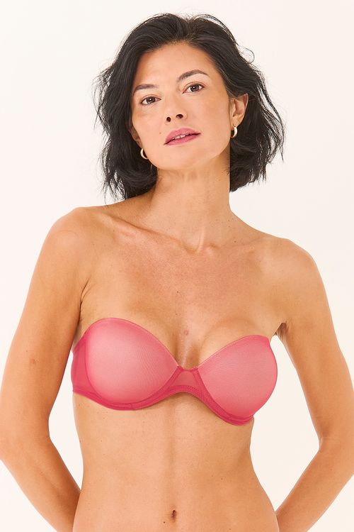 Sutiã Bojo TQC Tule Rosa Goiaba