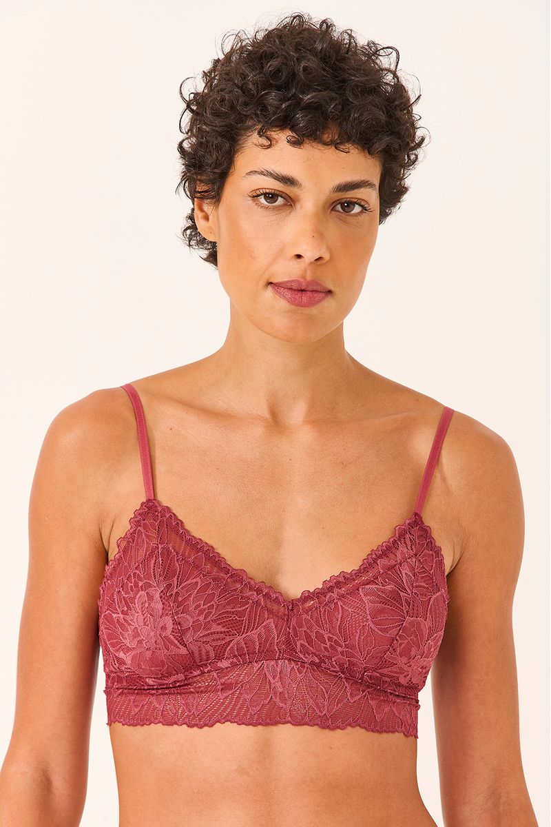 top tule renda sensuale