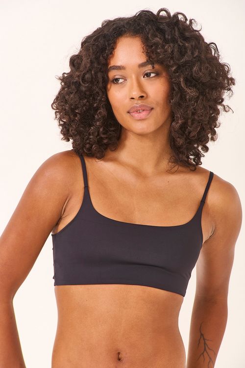 Sutiã Top Comfy Poliamida Preto