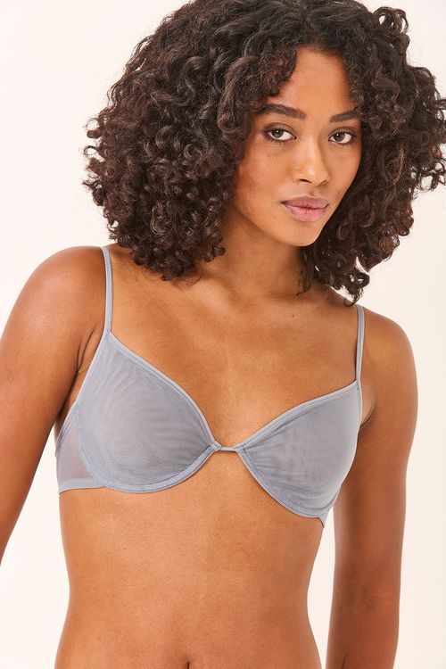 Sutiã Aro Tule Prata Embaúba