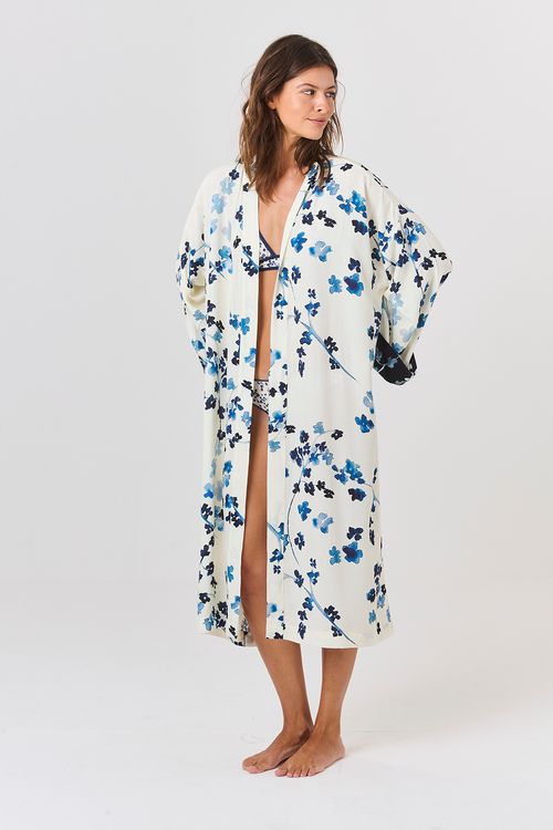 Kimono Longo Barrado E.Sumiê