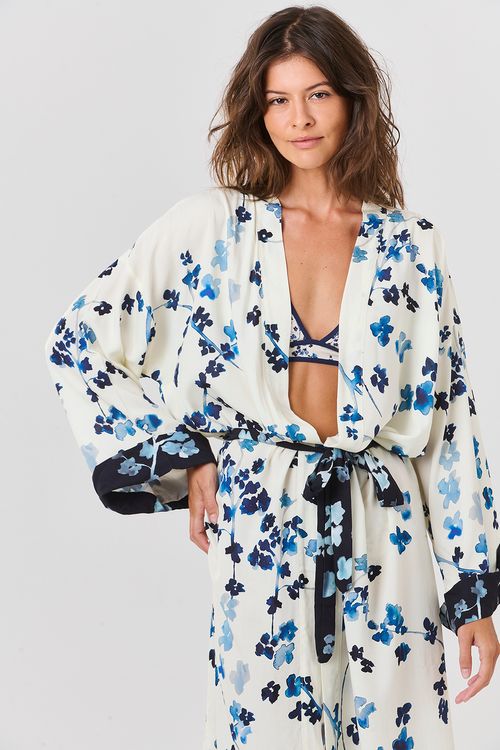 Kimono Longo Barrado E.Sumiê