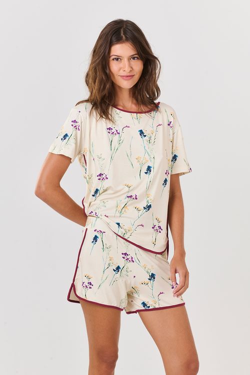 Conjunto Short+Tshirt Vivo E.Ikebana