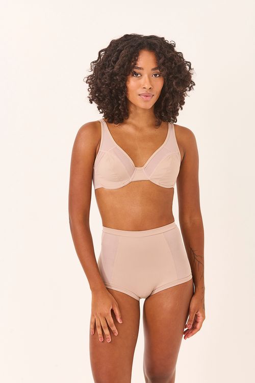 Calcinha Hot Pants Tech Pro Tule Chocolate