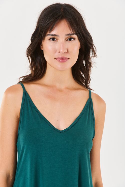 Regata Alça Fina Esmeralda