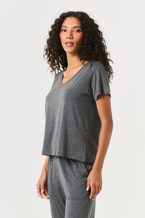 Pijama Ana Mescla Escuro