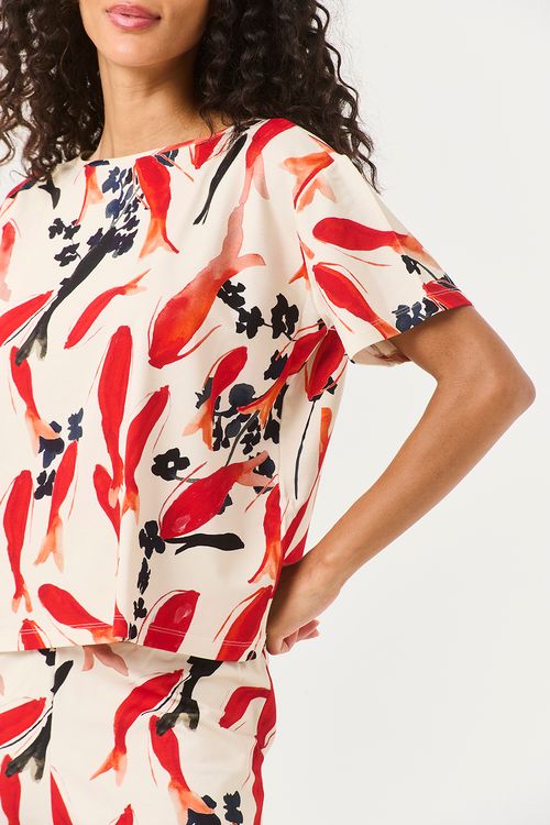 Conjunto Longo Tshirt Koi