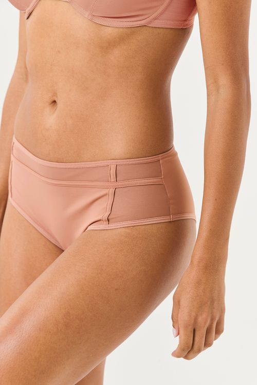 Calcinha Boxer Tech Pro/Tule Mocca Mouse