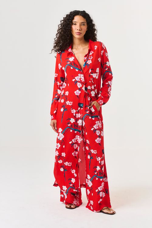 Chemise Longa Cerejeira Vermelha